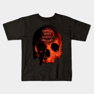 Orange Skull MOEU Kids T-Shirt